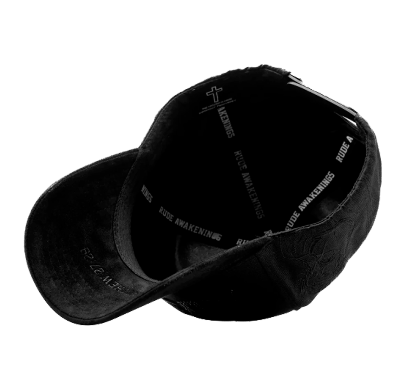 Gorra Rude Awakenings Triple Black Crystals
