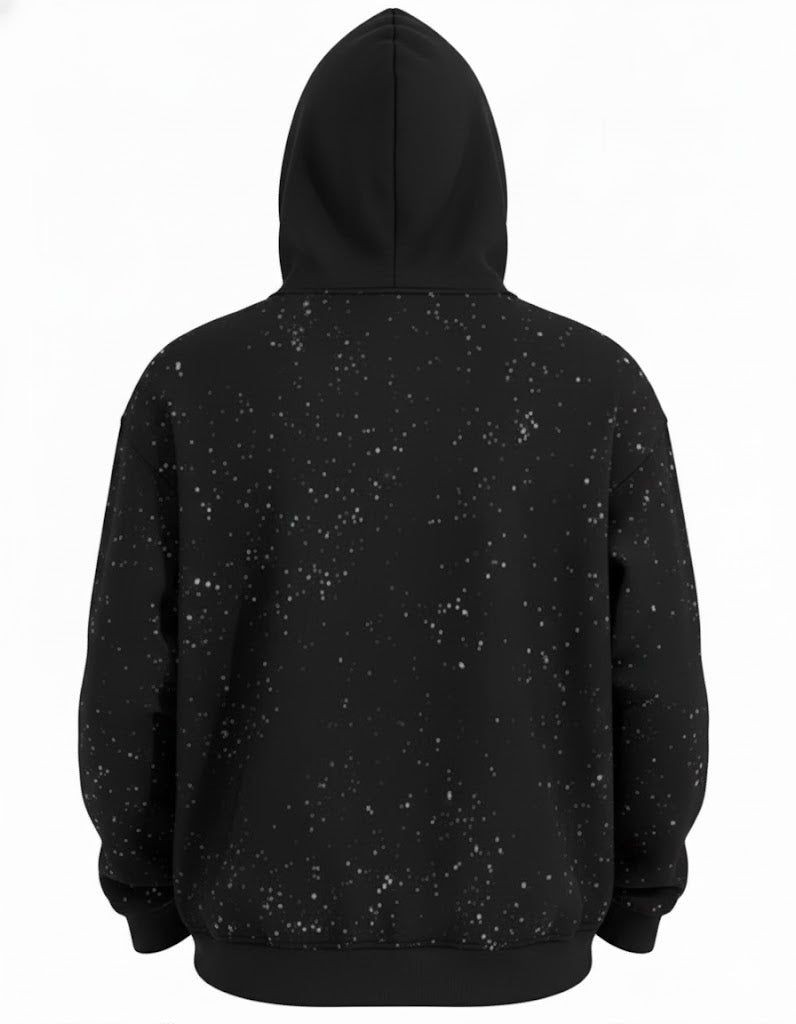 Sudadera Cruz Negra Brillos