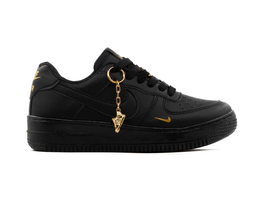 Air Force 1 Negro Oro
