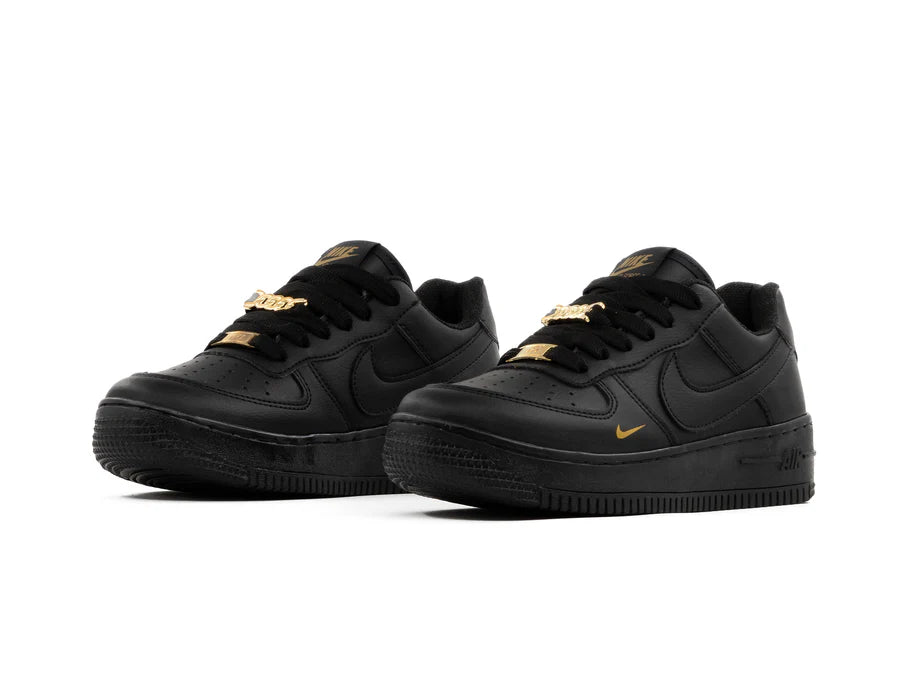 Air Force 1 Negro Oro