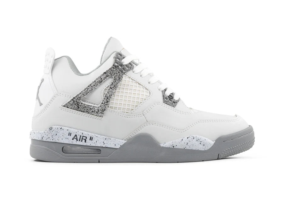 Jordan Retro 4 Blanco Gris
