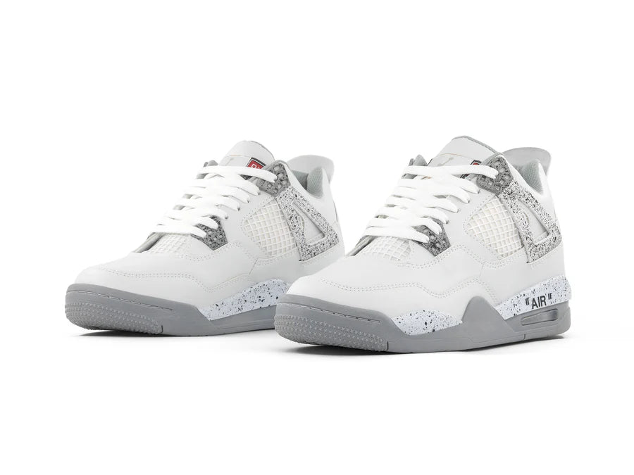 Jordan Retro 4 Blanco Gris