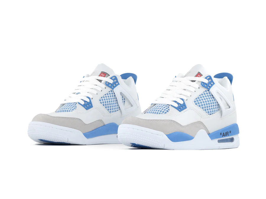 Jordan Retro 4 Blanco Azul